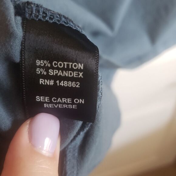 TORRID Blue Gray Cold Shoulder Top - Picture 4 of 4